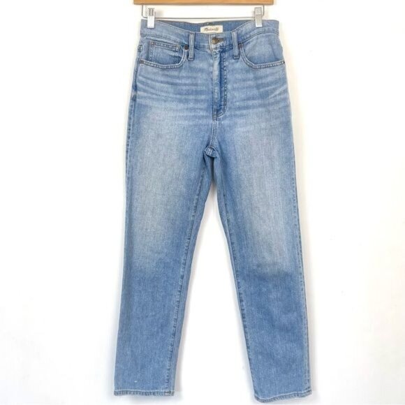 Madewell Classic Straight Leg High WaistedJeans Size 26 - Picture 1 of 6